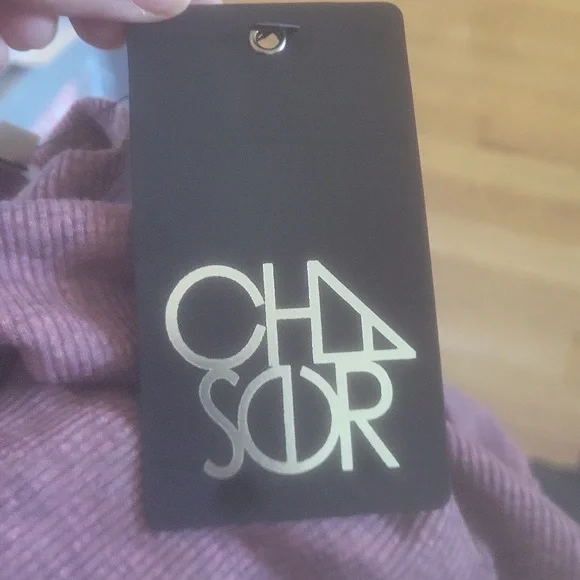 CHASER NWT WOMENS XS TOP RIBBED PURPLE - Picture 5 of 7